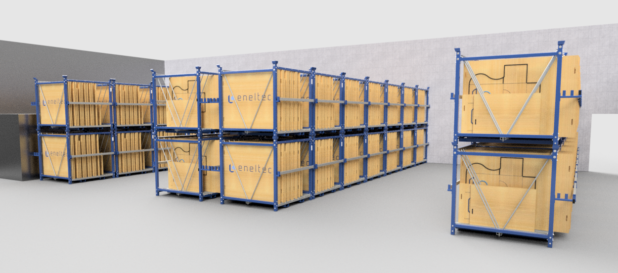 ENELTEC CUBE - RK2 - Rangement et stockage des Formes de découpe planes - entrepôt