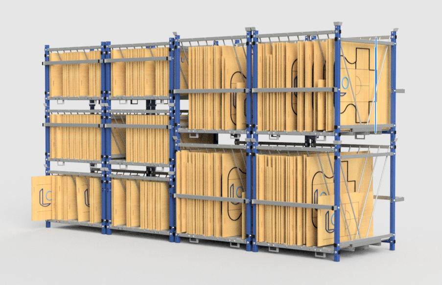 ENELTEC CUBE - RK2 - Rangement et stockage des Formes de découpe planes - mise en situation